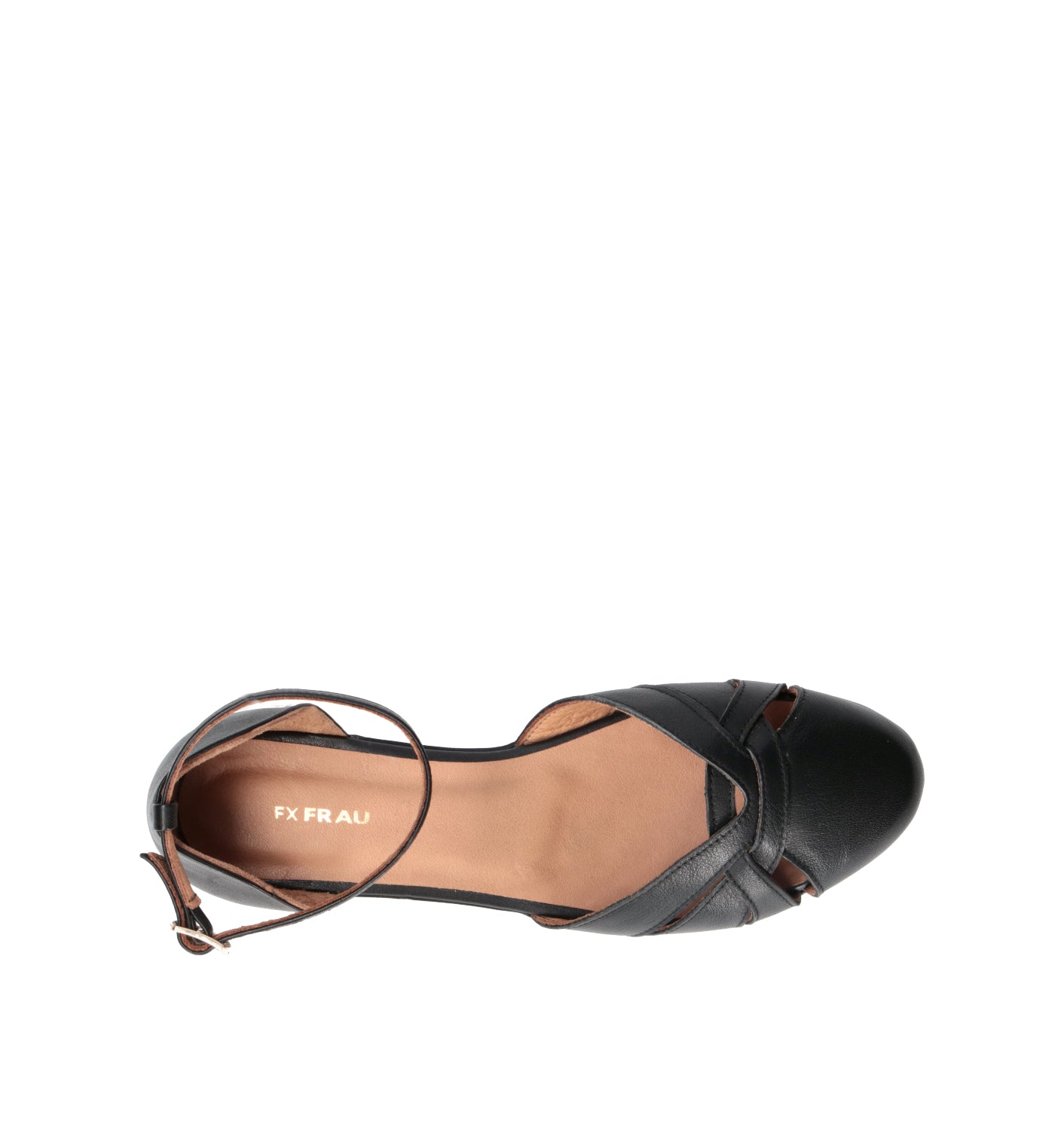 FRAU Ballerina donna nera in pelle