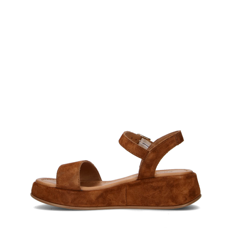 FRAU Sandalo donna marrone in suede