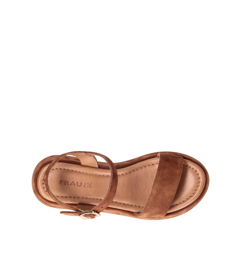 FRAU Sandalo donna marrone in suede