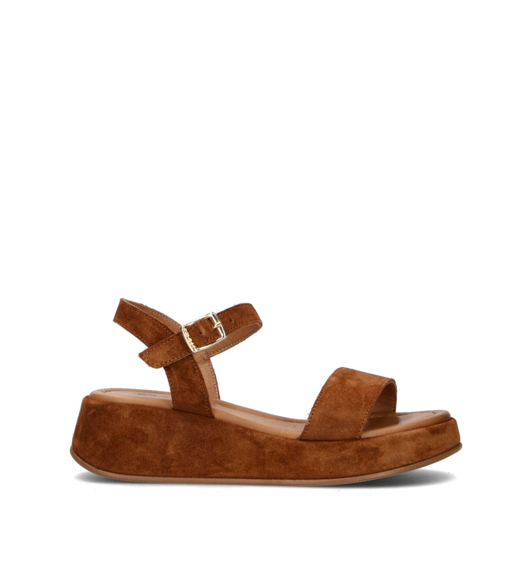 FRAU Sandalo donna marrone in suede