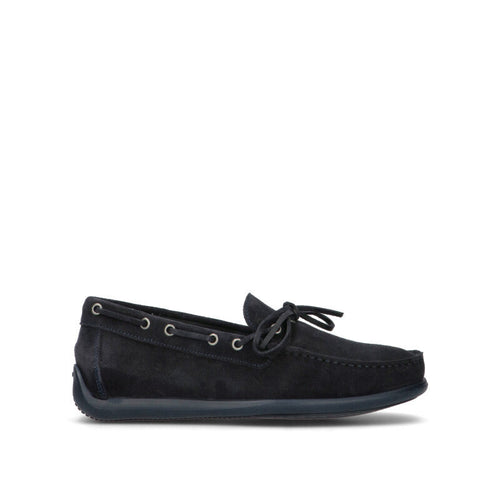 FRAU Mocassino uomo blu in suede
