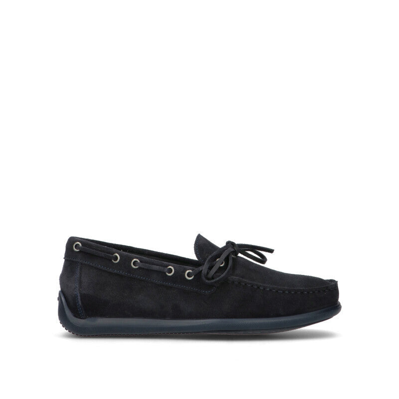 FRAU Mocassino uomo blu in suede
