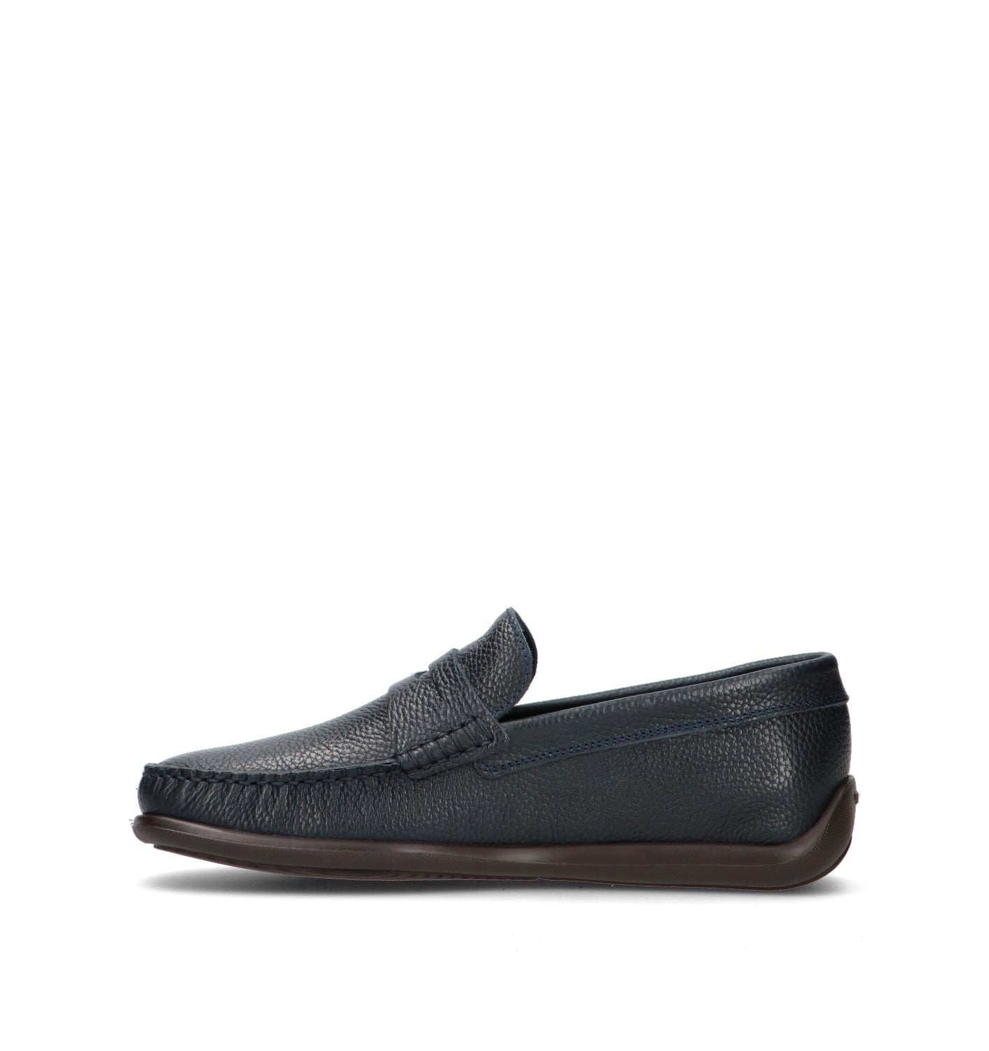 FRAU Mocassino uomo blu in pelle