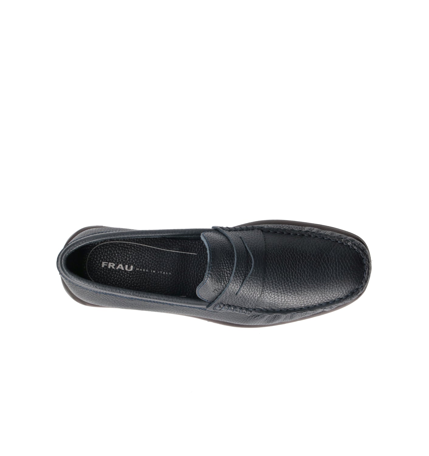FRAU Mocassino uomo blu in pelle