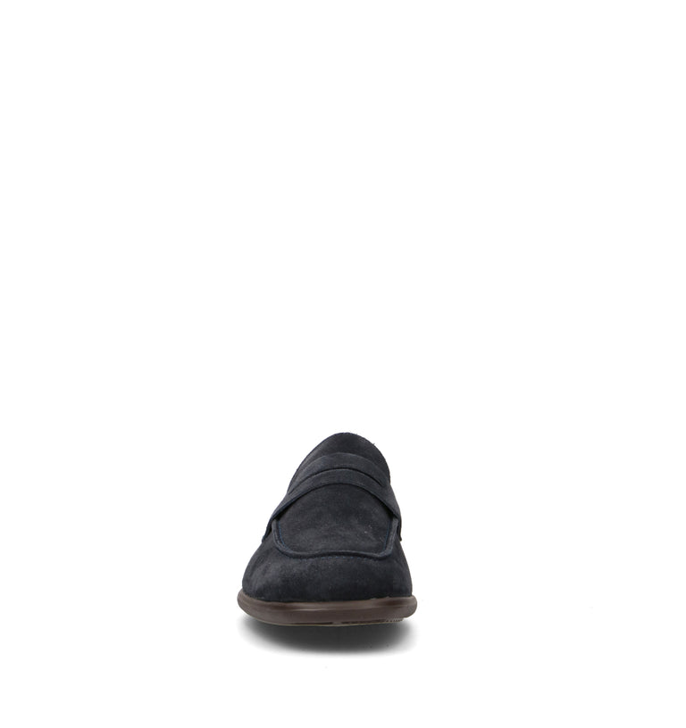 FRAU Mocassino uomo blu in suede