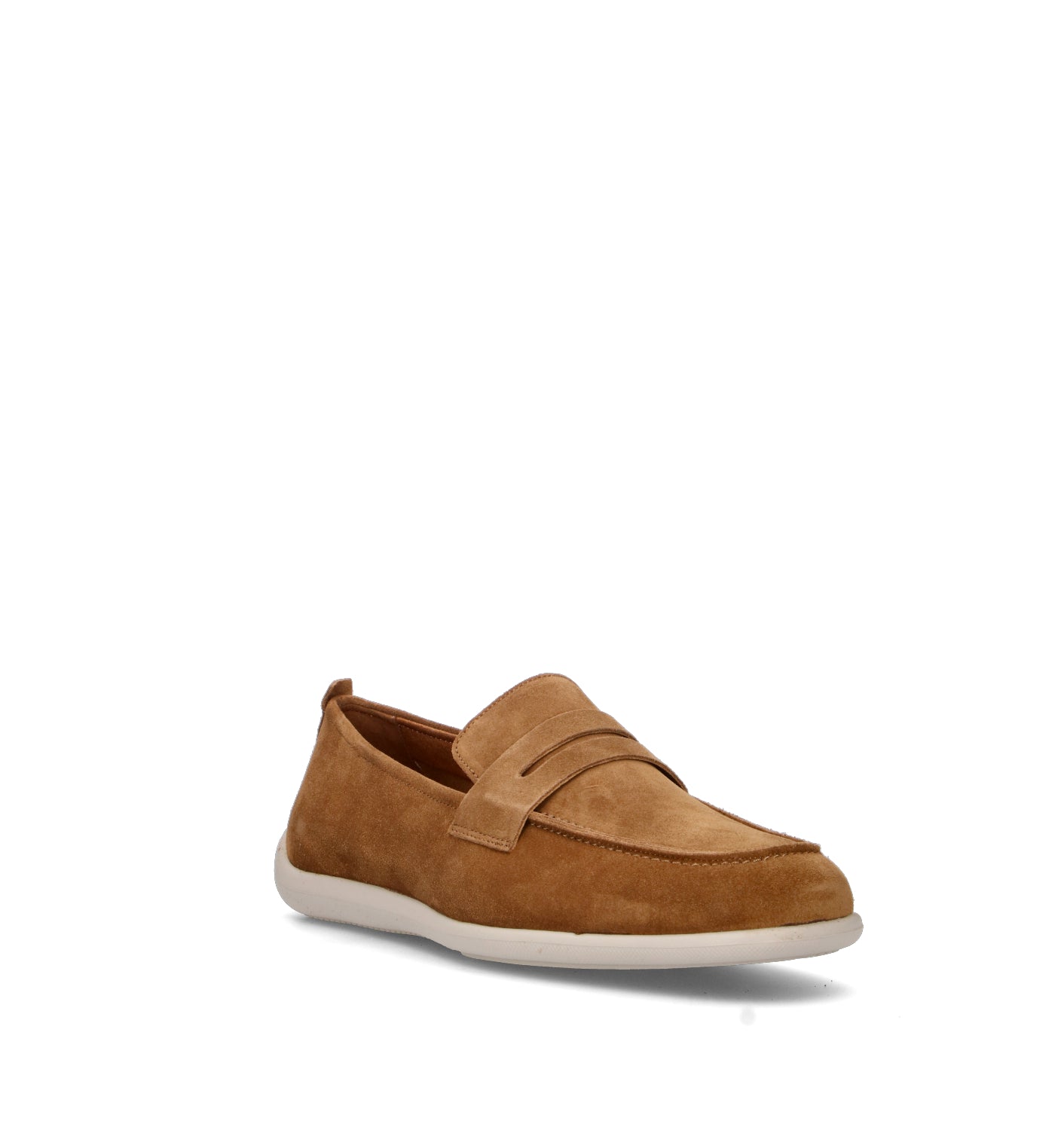 FRAU Mocassino uomo marrone in suede