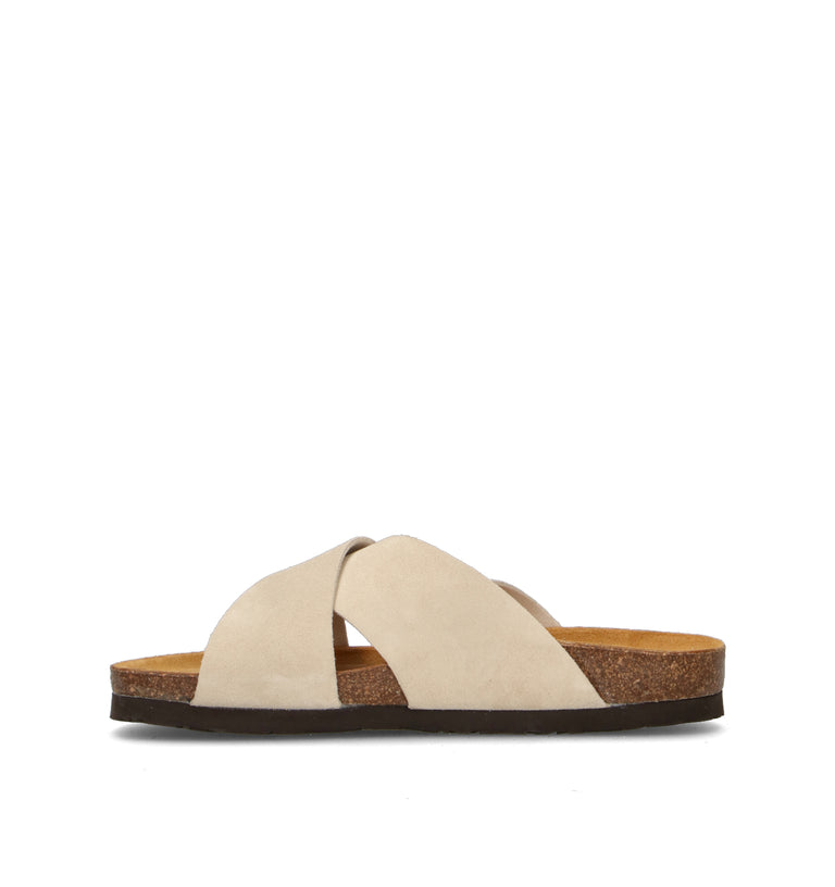 FRAU Ciabatta donna beige in suede