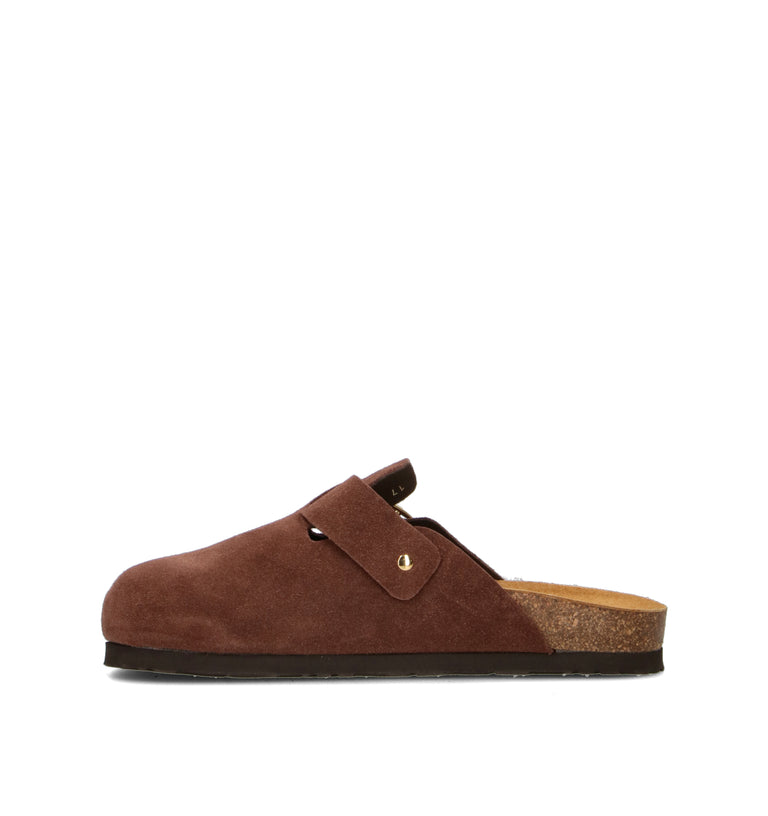 FRAU Ciabatta donna marrone in suede