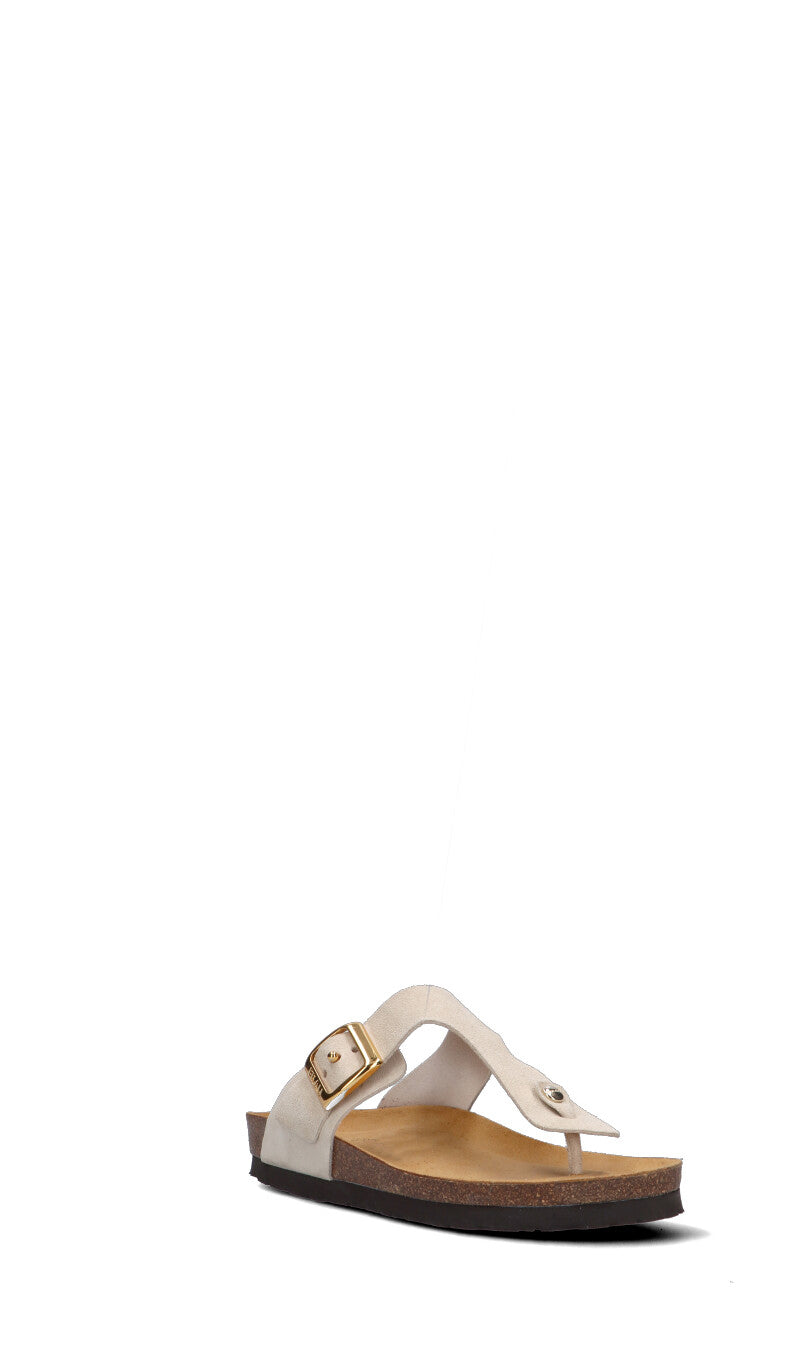 FRAU Ciabatta donna bianca in suede