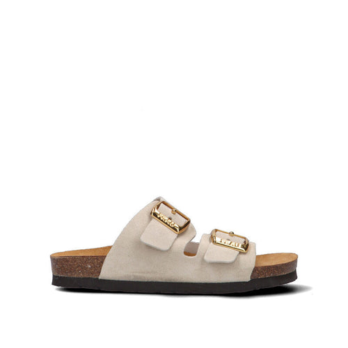 FRAU Ciabatta donna bianca in suede