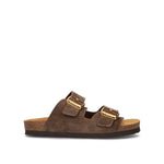 FRAU Ciabatta donna marrone in suede