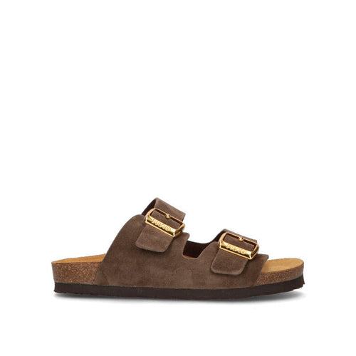 FRAU Ciabatta donna marrone in suede