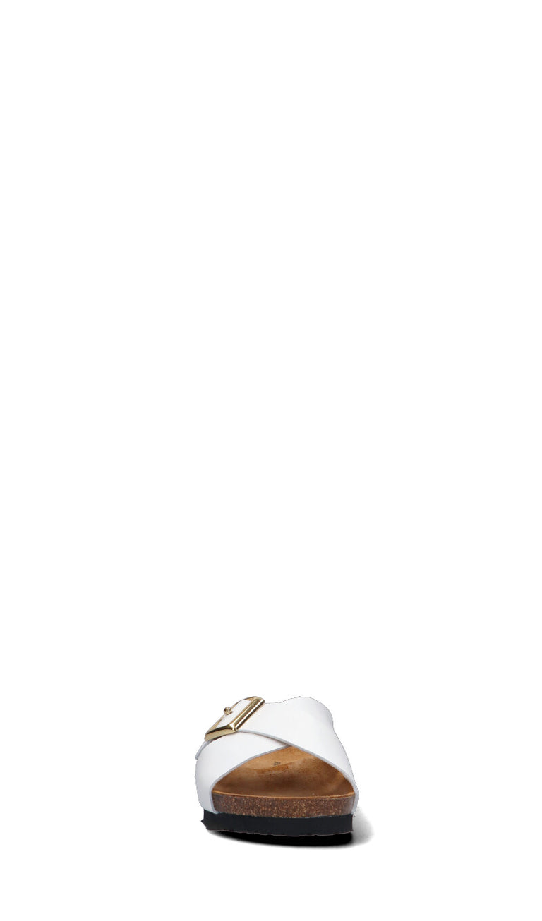 FRAU Ciabatta donna bianca in pelle