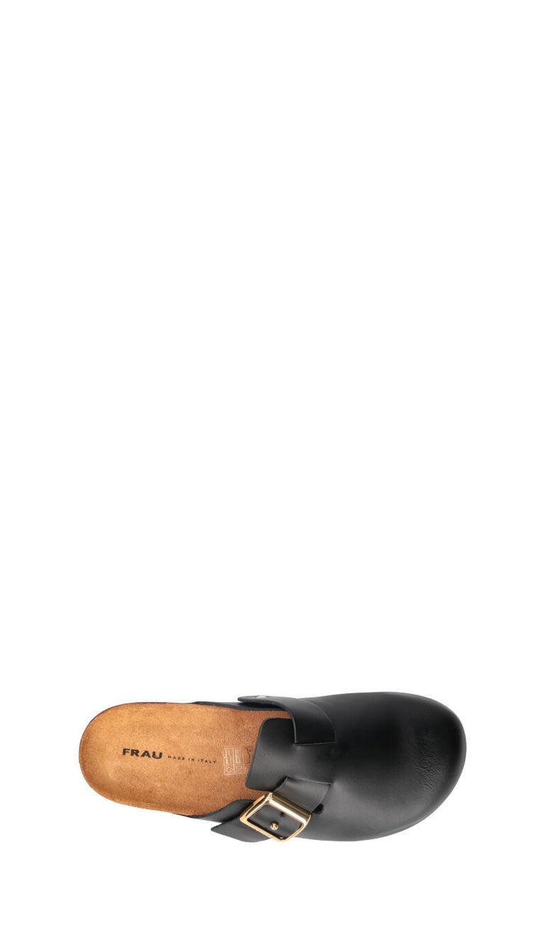 FRAU Ciabatta donna nera in pelle
