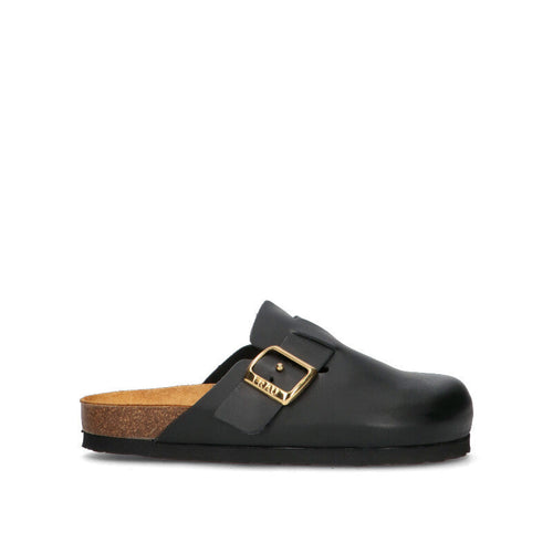 FRAU Ciabatta donna nera in pelle