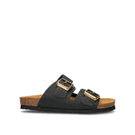 FRAU Ciabatta donna nera in pelle