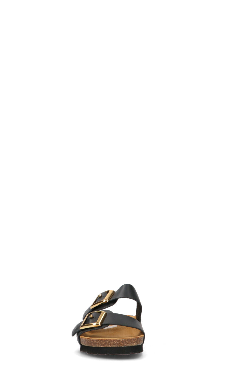 FRAU Ciabatta donna nera in pelle