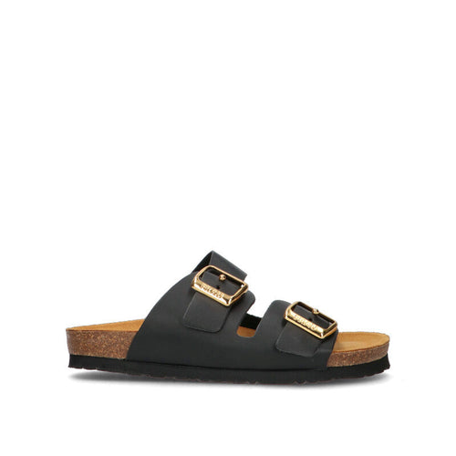FRAU Ciabatta donna nera in pelle