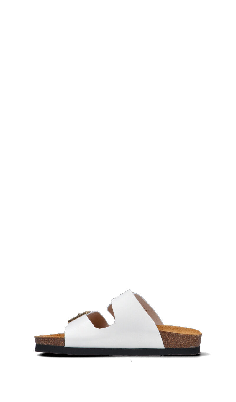 FRAU Ciabatta donna bianca in pelle