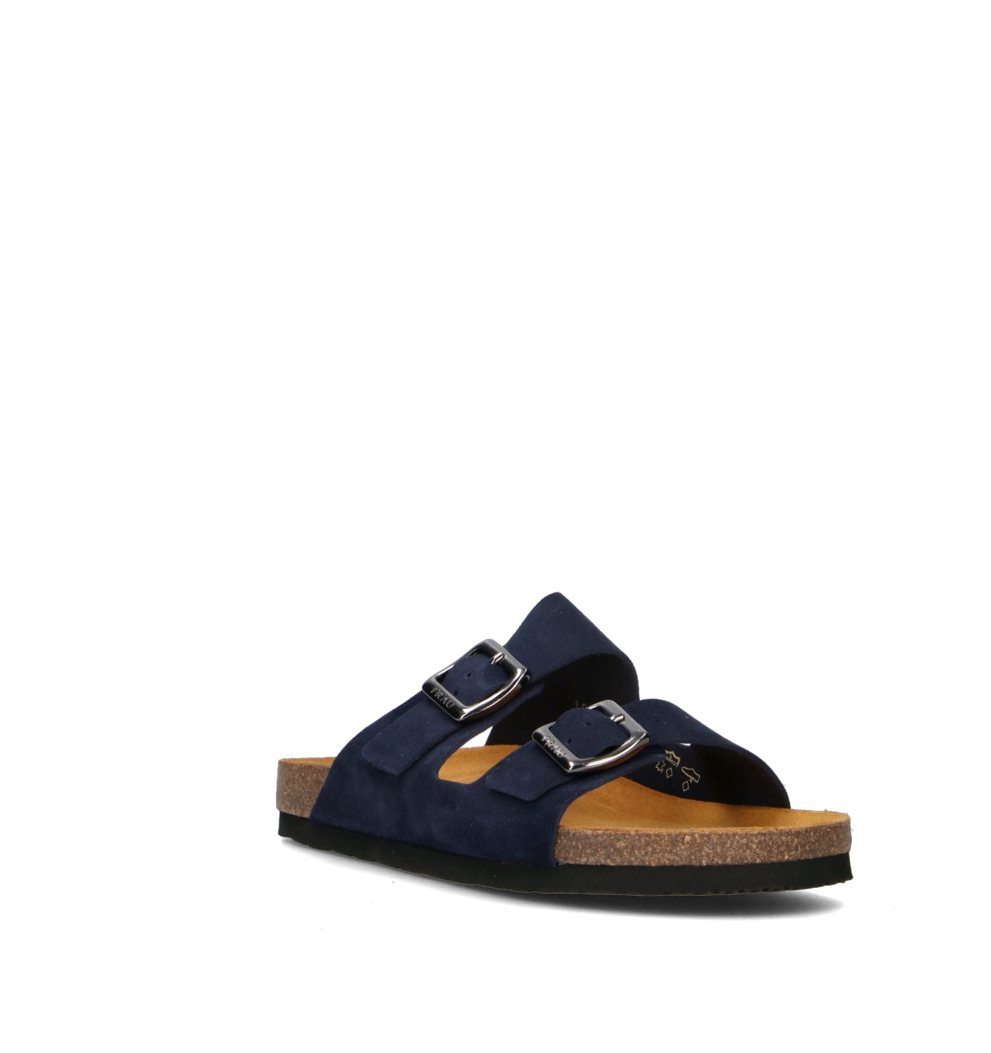 FRAU Ciabatta uomo blu in suede