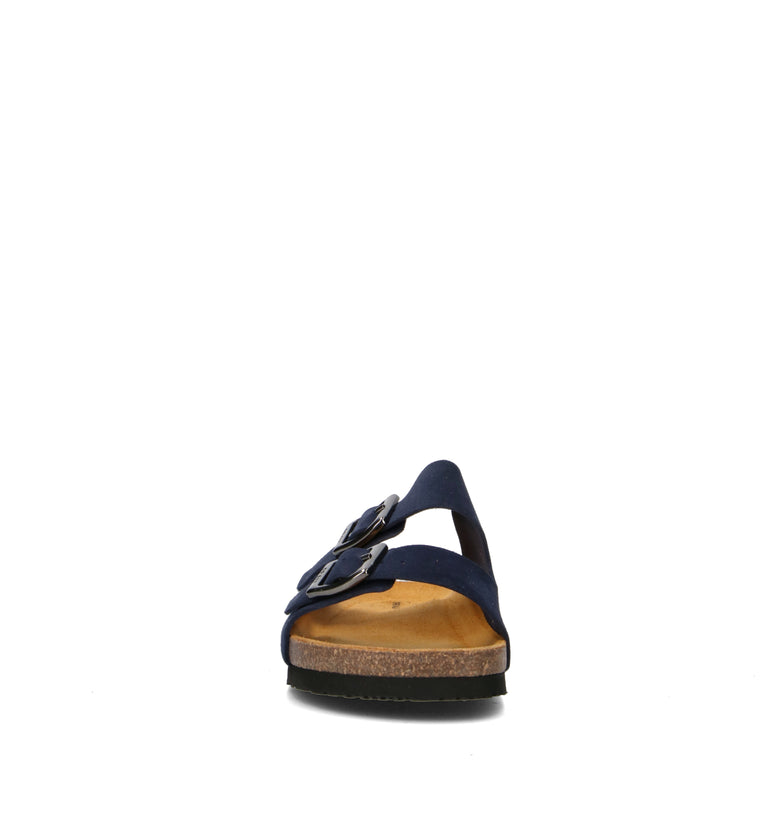 FRAU Ciabatta uomo blu in suede