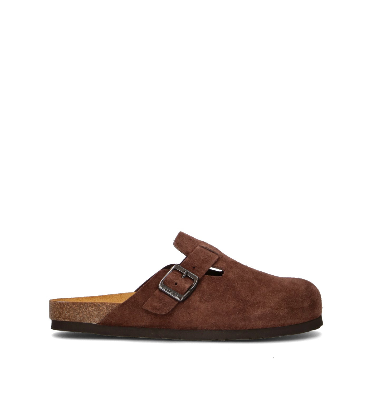 FRAU Ciabatta uomo marrone in suede