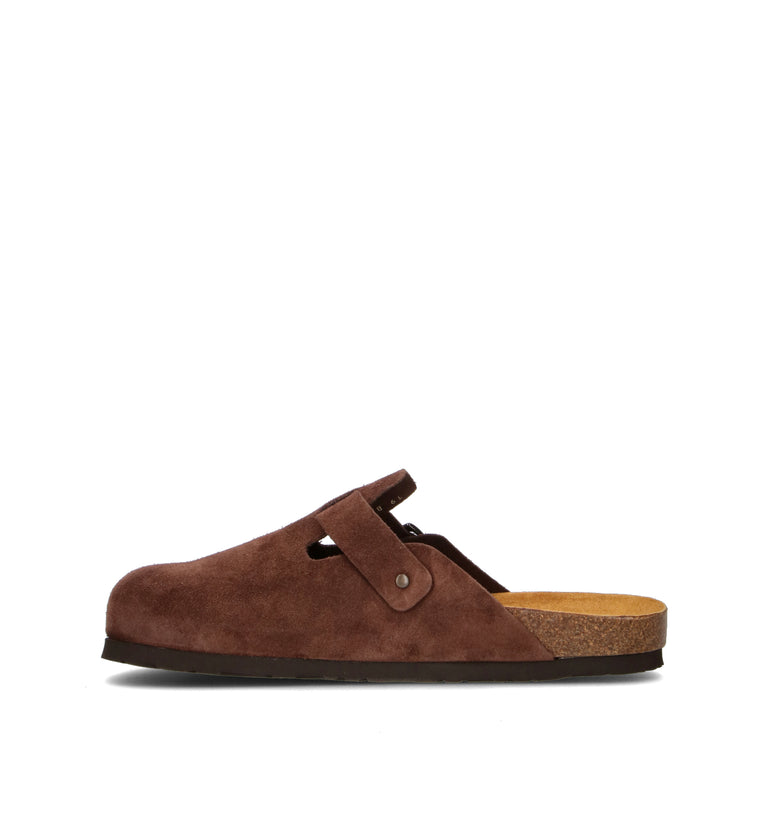 FRAU Ciabatta uomo marrone in suede