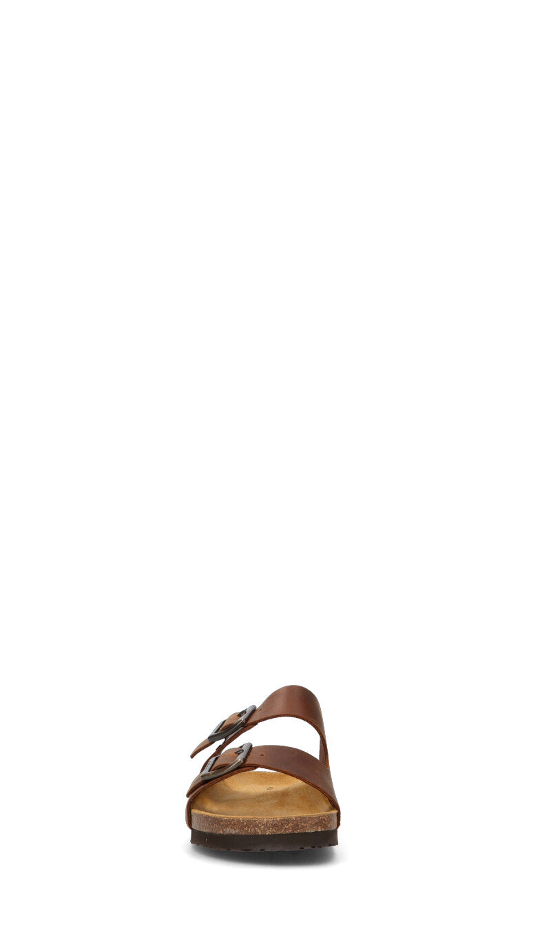 FRAU Ciabatta uomo cognac in pelle