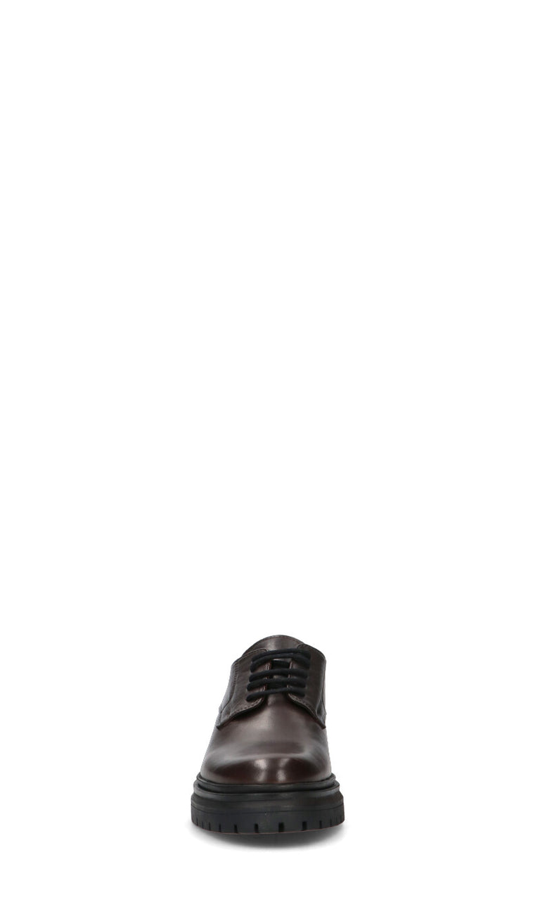 FRICKY Stringata donna marrone in pelle