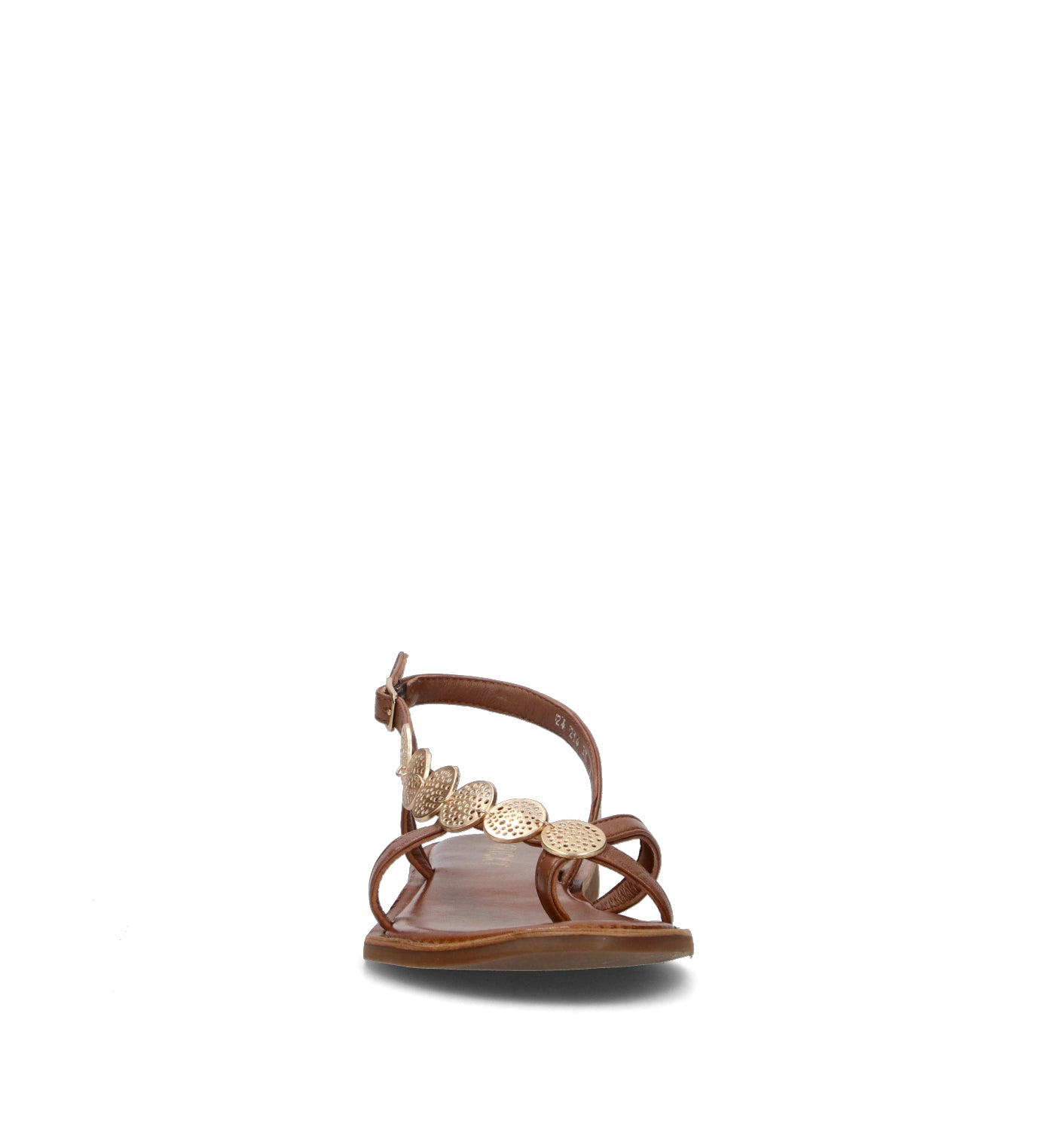 FRICKY Sandalo donna marrone in pelle