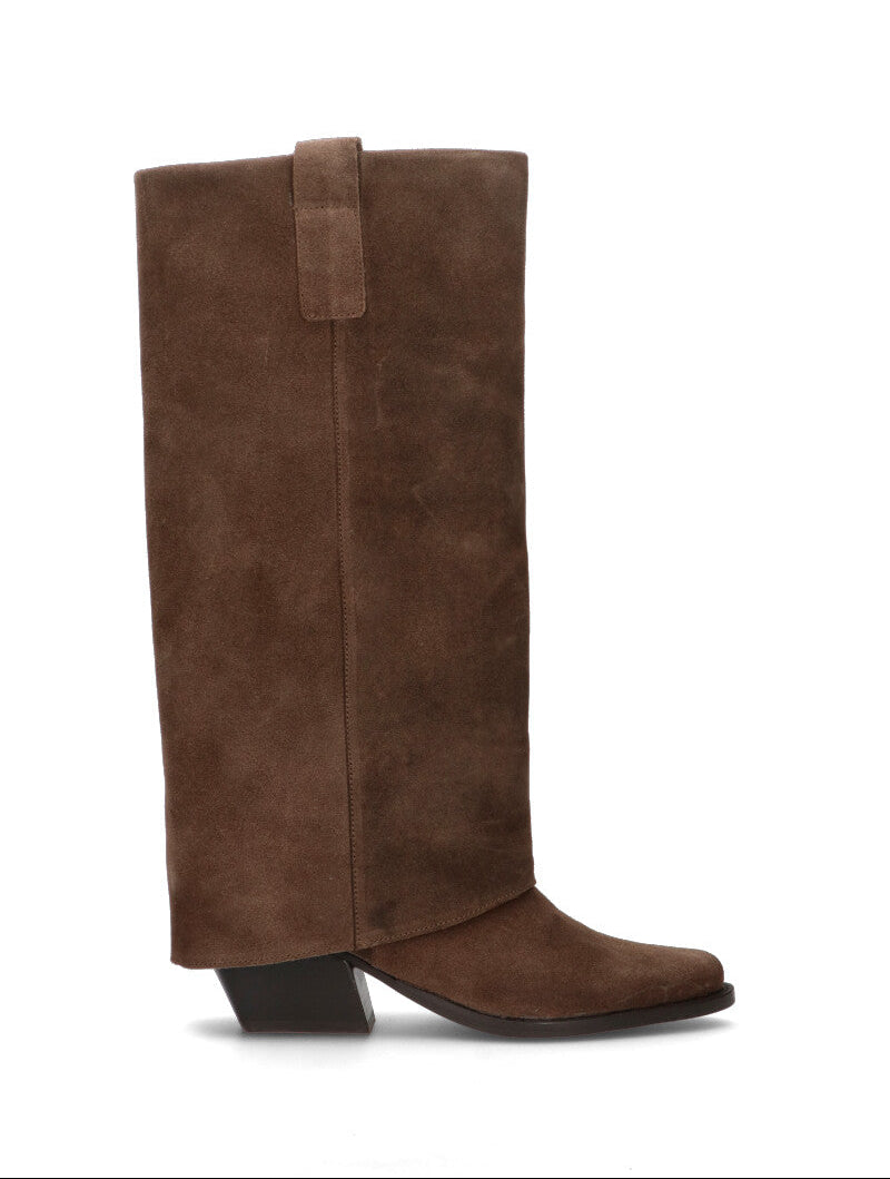 FRICKY Stivale donna marrone in suede