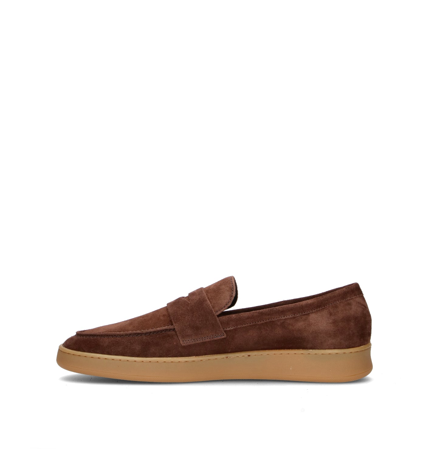 FRAU Mocassino uomo marrone in suede