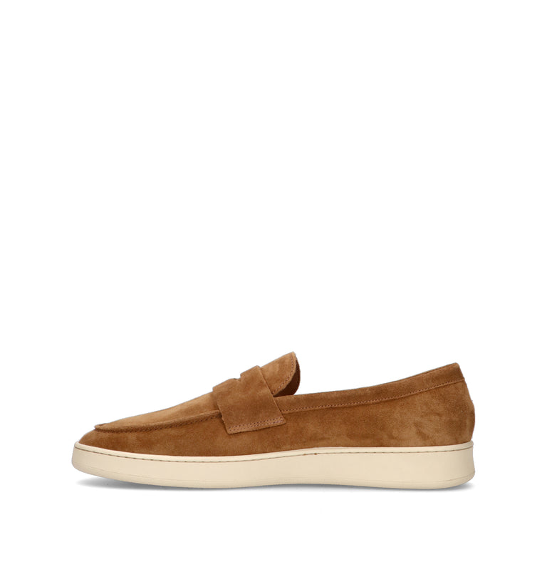 FRAU Mocassino uomo toffee in suede