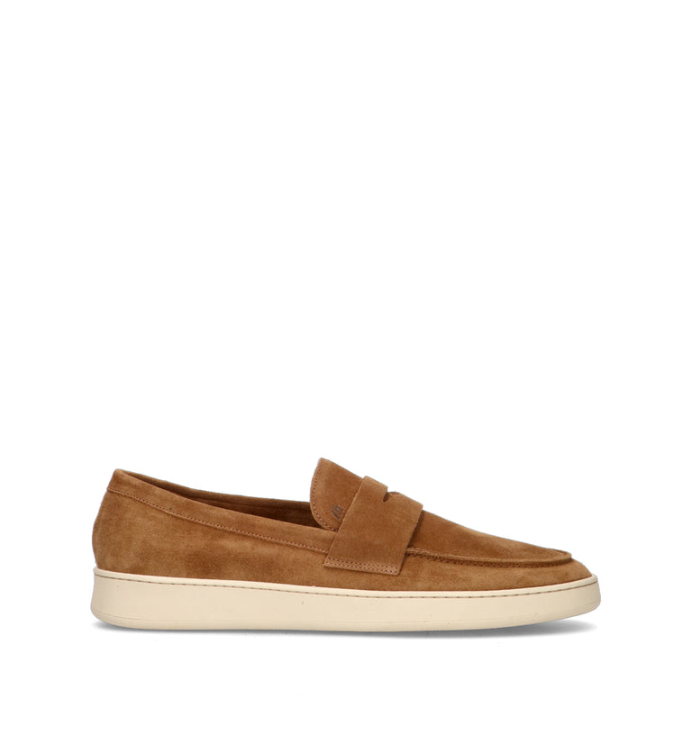 FRAU Mocassino uomo toffee in suede