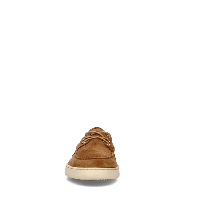 FRAU Scarpa barca uomo marrone in suede