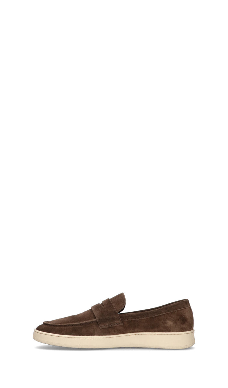 FRAU Mocassino uomo marrone in suede
