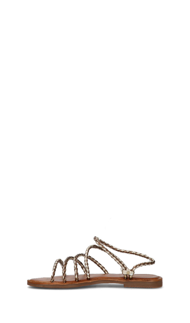 FRICKY Sandalo donna marrone in pelle