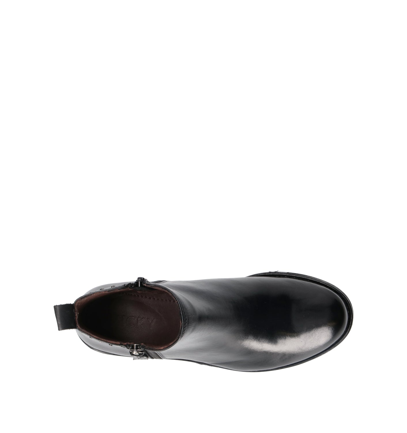 FRICKY Tronchetto donna nero in pelle