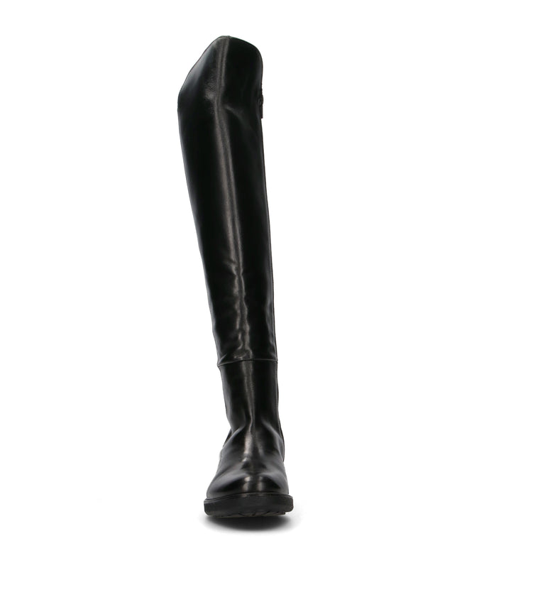 FRICKY Stivale donna nero in pelle