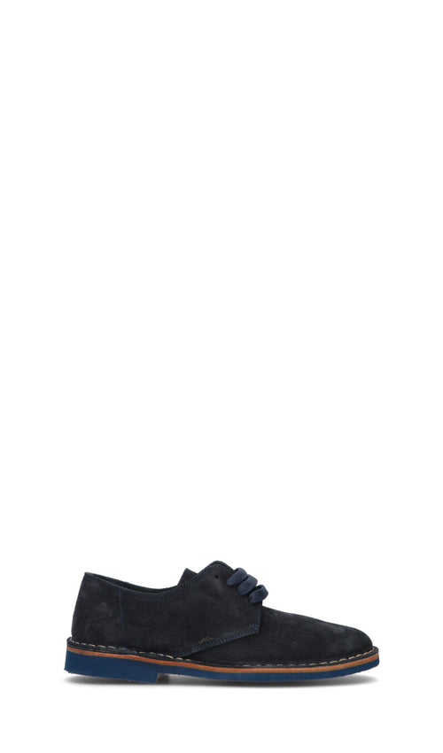 FRAU Stringata uomo blu in suede