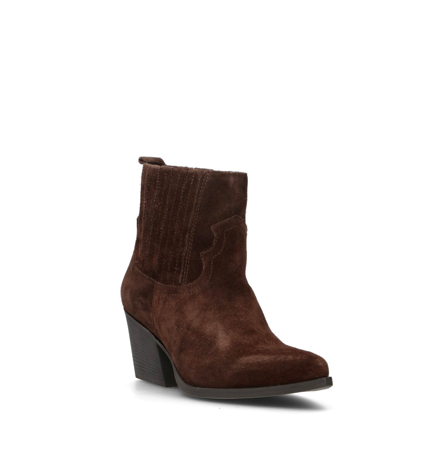 FRICKY Tronchetto donna testa di moro in suede