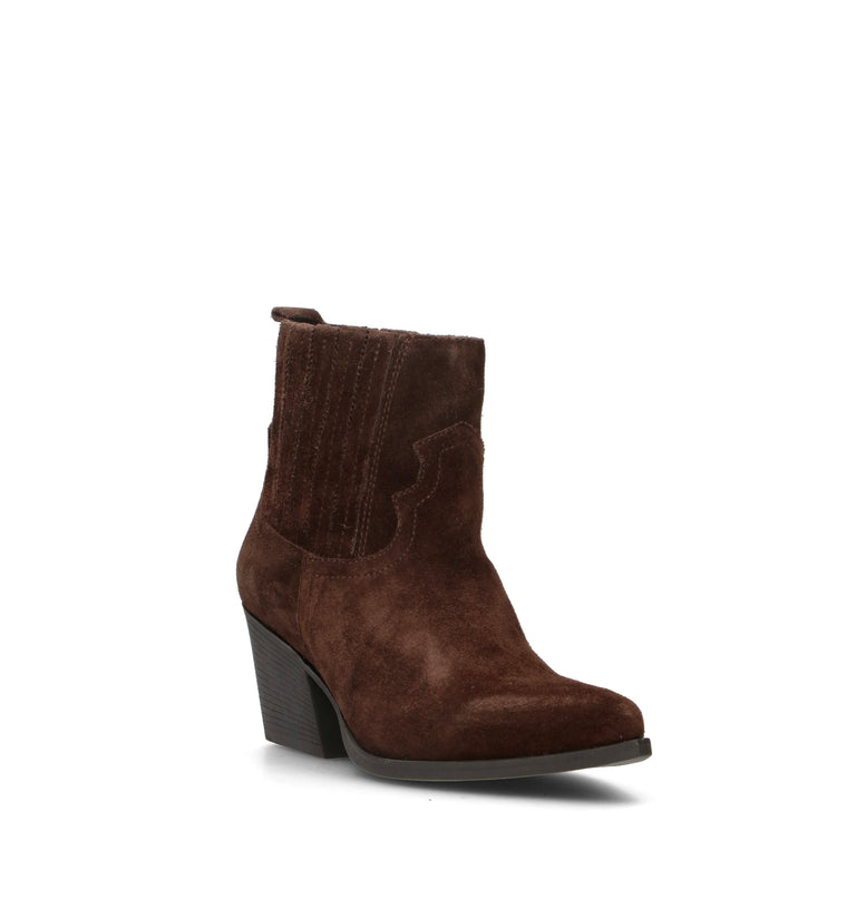 FRICKY Tronchetto donna testa di moro in suede