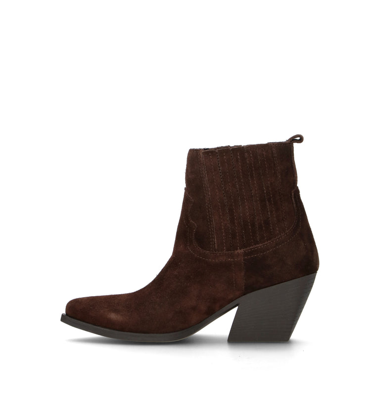 FRICKY Tronchetto donna testa di moro in suede