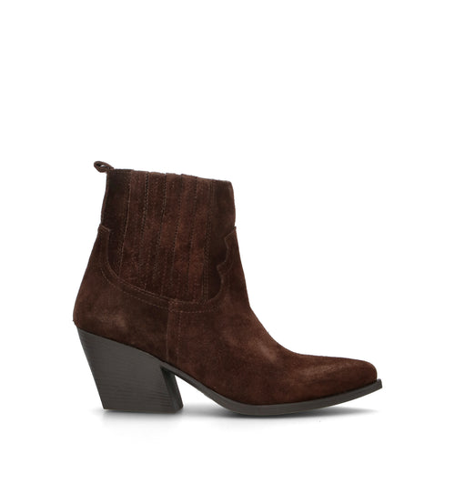 FRICKY Tronchetto donna testa di moro in suede