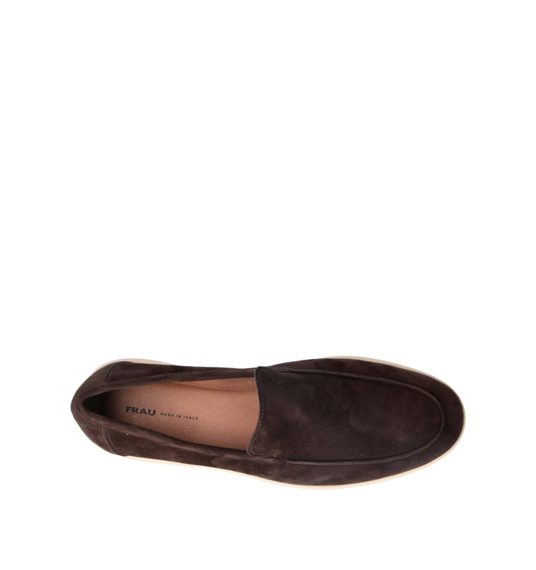 FRAU Mocassino uomo cacao in suede