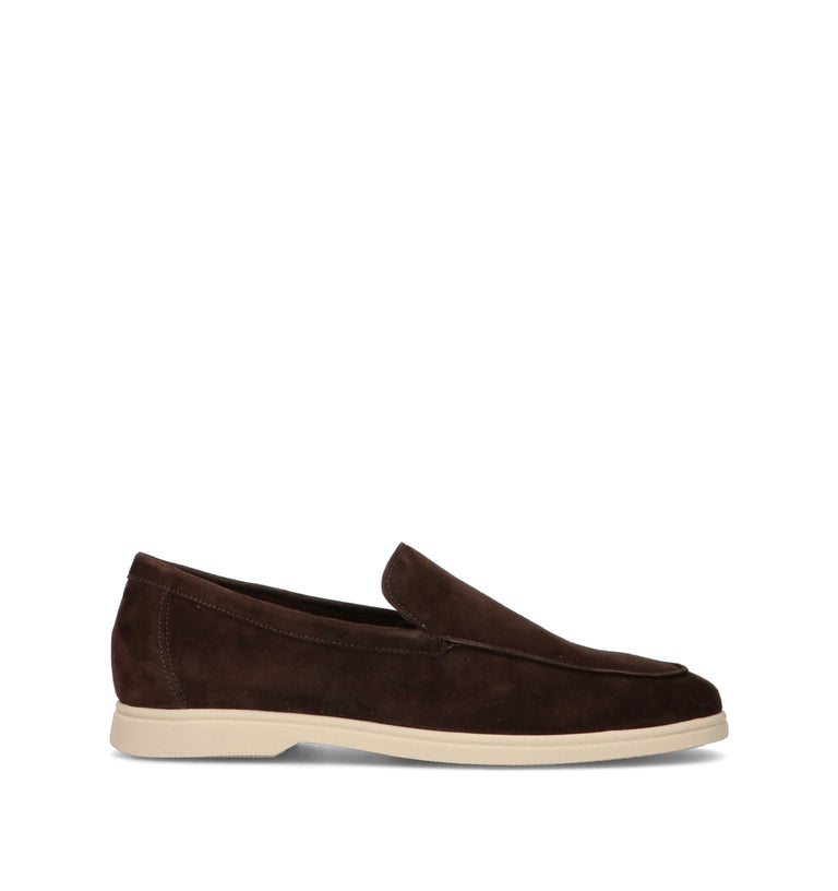 FRAU Mocassino uomo cacao in suede