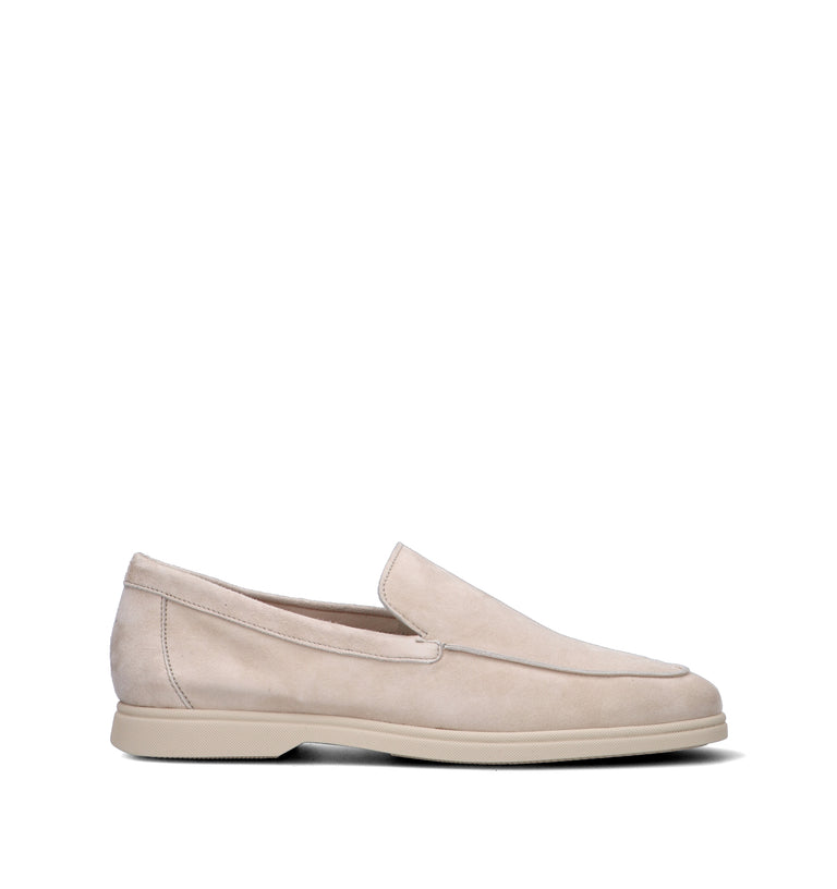 FRAU Mocassino uomo ecrù in suede