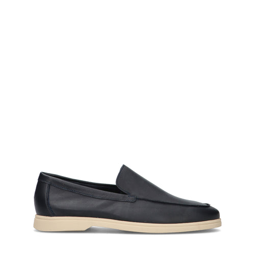 FRAU Mocassino uomo blu in pelle