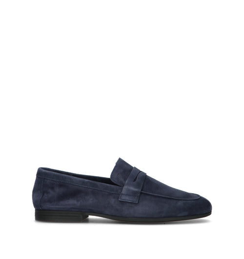FRAU Mocassino uomo blu in suede