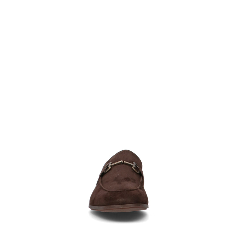 FRAU Mocassino uomo marrone in suede